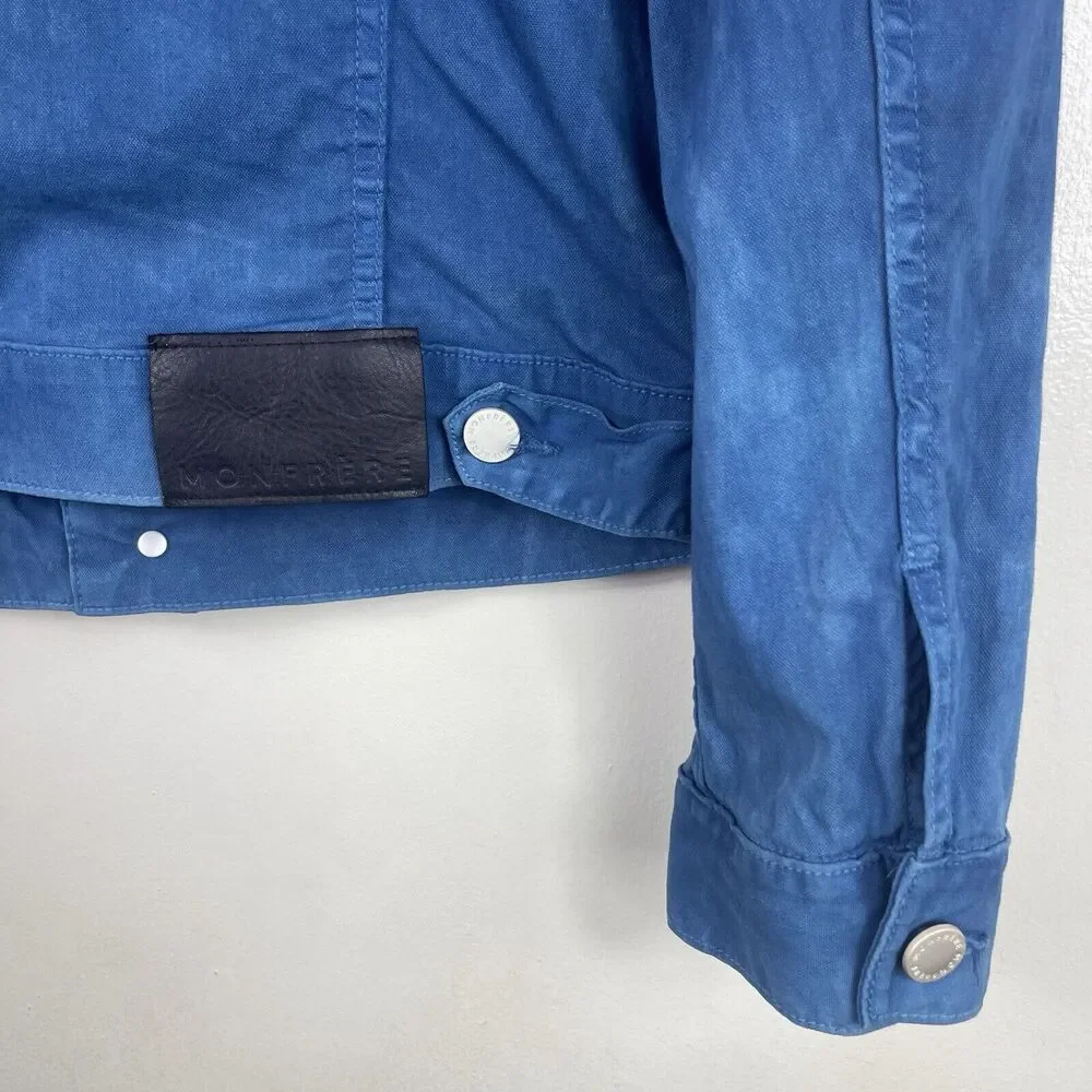 Monfrère Dean Denim Jean Jacket Women Size M Indigo‎ Blue Dipped Dye Unisex